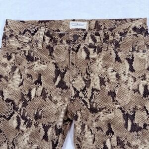 Ralph Lauren Denim & Supply Snakeskin Jeans Zip Ankle 32 Festival‎ Trendy